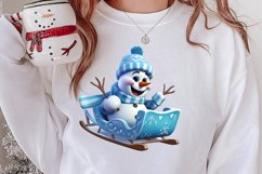 Funny Snowman Sublimation Clipart, Christmas PNG Product Image 2