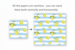 Lemons Seamless Pattern, Digital Paper Product Image 2