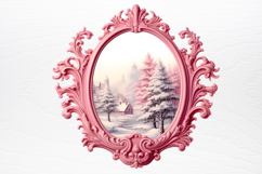 Vintage Pink Christmas Clipart Product Image 2
