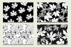 Black &amp; White Fall Maple Leaves Cutting Boards sublimation D Product Image 2