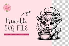 Kawaii Highland Cow SVG Bundle Product Image 2