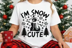 I'm Snow Cute Svg, Funny Snowman Svg, Cute Snowman Svg. Product Image 3