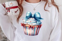 Christmas Cupcake Collection, Christmas Cupcake Clipart Product Image 2