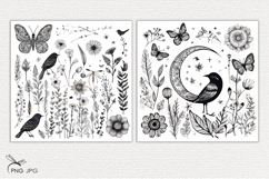 Boho Wildflowers Digital Paper Product Image 2