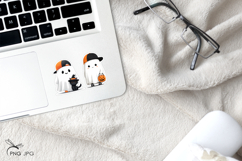 Cute Halloween Ghost Stickers - 5 Variations Product Image 2
