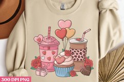 All you need is love PNG, Coffee Valentines day Sublimation Product Image 1