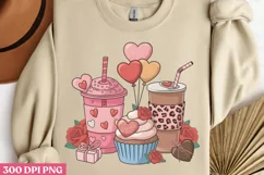All you need is love PNG, Coffee Valentines day Sublimation Product Image 1