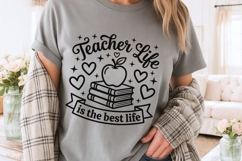 Teacher Life Is The Best Life Svg, Back To School Svg. Product Image 3