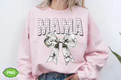 Floral Mama Coquette Bow PNG | Mother's Day PNG Product Image 3