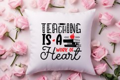 Teaching is a work of heart SVG Product Image 2