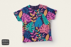 Vibrant Tropical Jungle Leaves Seamless Pattern Product Image 2