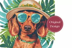 Summer Dog Tumbler Wrap Design, Dog With Sunglasses Tumbler Product Image 2