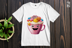 Cute Hot Chocolate Mug Dessert Clipart Sublimation Png Product Image 2