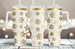 Tumbler laser svg| 40oz Tumbler Christmas Snowflakes wrap Product Image 1