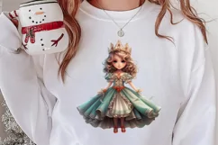 Christmas Little Girl Clipart Sublimation, Christmas PNG Product Image 2