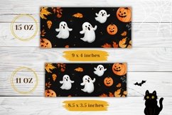Halloween Mug Wrap Design, Halloween Pumpkins Mug PNG Product Image 2