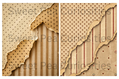 Sepia, Brown, Torn, Papers, Junk Journal Product Image 2