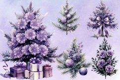 Lavender And Christmas Tree Sublimation Clipart Product Image 3