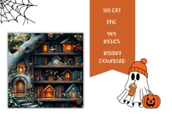 Halloween Square Coasters, Fantasy Square Coaster Designs Product Image 2