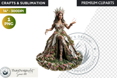 The Vernal Rebirth Dark Fantasy Spring Clipart Product Image 1