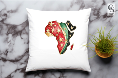 Watercolor Africa Map Clipart PNG Product Image 2