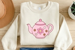 Cozy Coquette Cottagecore Clipart PNG SVG, Pink Tea Book Product Image 2