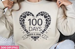 100 Days of smarter PNG, 100 Days Of School Sublimation PNG Product Image 1