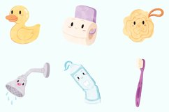 Cute Bathroom Watercolor Style Clip Art Product Image 2