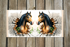 Horse &amp; wall | Mug Sublimation design bundle, PNG Product Image 2