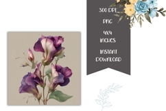 Nature Square Coasters, Flowers Square Coaster Designs Product Image 2