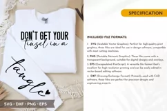 Don't Get Your Tinsel in a Tangle SVG - T-Shirt Design Product Image 2