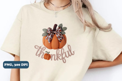 Happy thanksgiving Thankful sublimation PNG Design Product Image 3