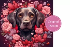 Chocolate Labrador Tumbler Sublimation, Cute Dog Tumbler PNG Product Image 2