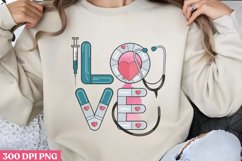 Love PNG, Nurse Sublimation PNG Product Image 1