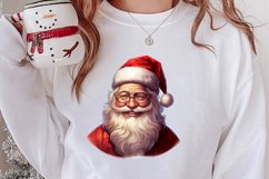 Vintage Black Santa Claus Sublimation Clipart, Santa PNG Product Image 2