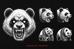10 Bundle Dark Art Panda Beast Animal Scary Horror Tattoo Product Image 3