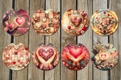 Valentine Shabby chic | love car coaster &amp; key chain design Product Image 2