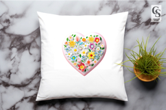 Floral Heart Love Decoration PNG Product Image 3