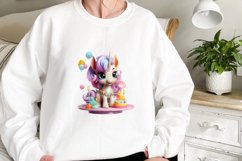 Birthday Unicorn Sublimation Clipart Product Image 2