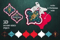 Santa&#039;s reindeers-Christmas Arabesque Ornaments Bundle Product Image 2
