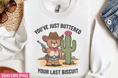 You've just buttered PNG, Funny Animal Sublimation PNG Product Image 3