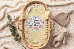 baby onesie mockup PSD Product Image 3