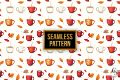 Autumn Coffee Digital Paper Product Image 2