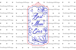 Best Mom ever gift tag, Mothers day laser cut Product Image 2