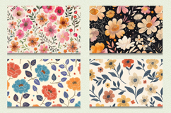 Cute Boho Flowers Cutting Boards sublimation Design Product Image 2