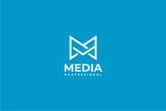 Media Letter M Logo Design Vector Template Product Image 2