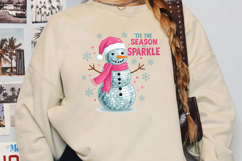 Disco Snowman Christmas Sublimation, Christmas Png Product Image 4