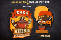 Dad&#039;s BBQ SVG laser cut files for Glowforge Product Image 2