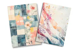 Watercolor Abstract Junk Journal Pages Product Image 2