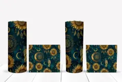 Sunflowers Tumbler Design, Boho Tumbler, Sunflowers PNG Product Image 2